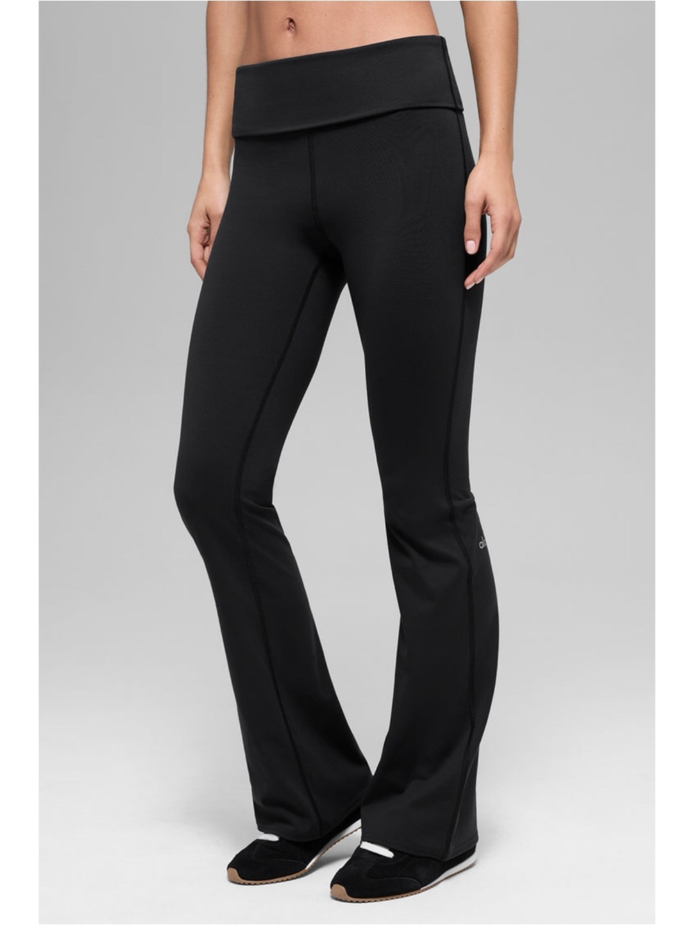 ALO Softsculpt Foldover Flare Legging Black Small